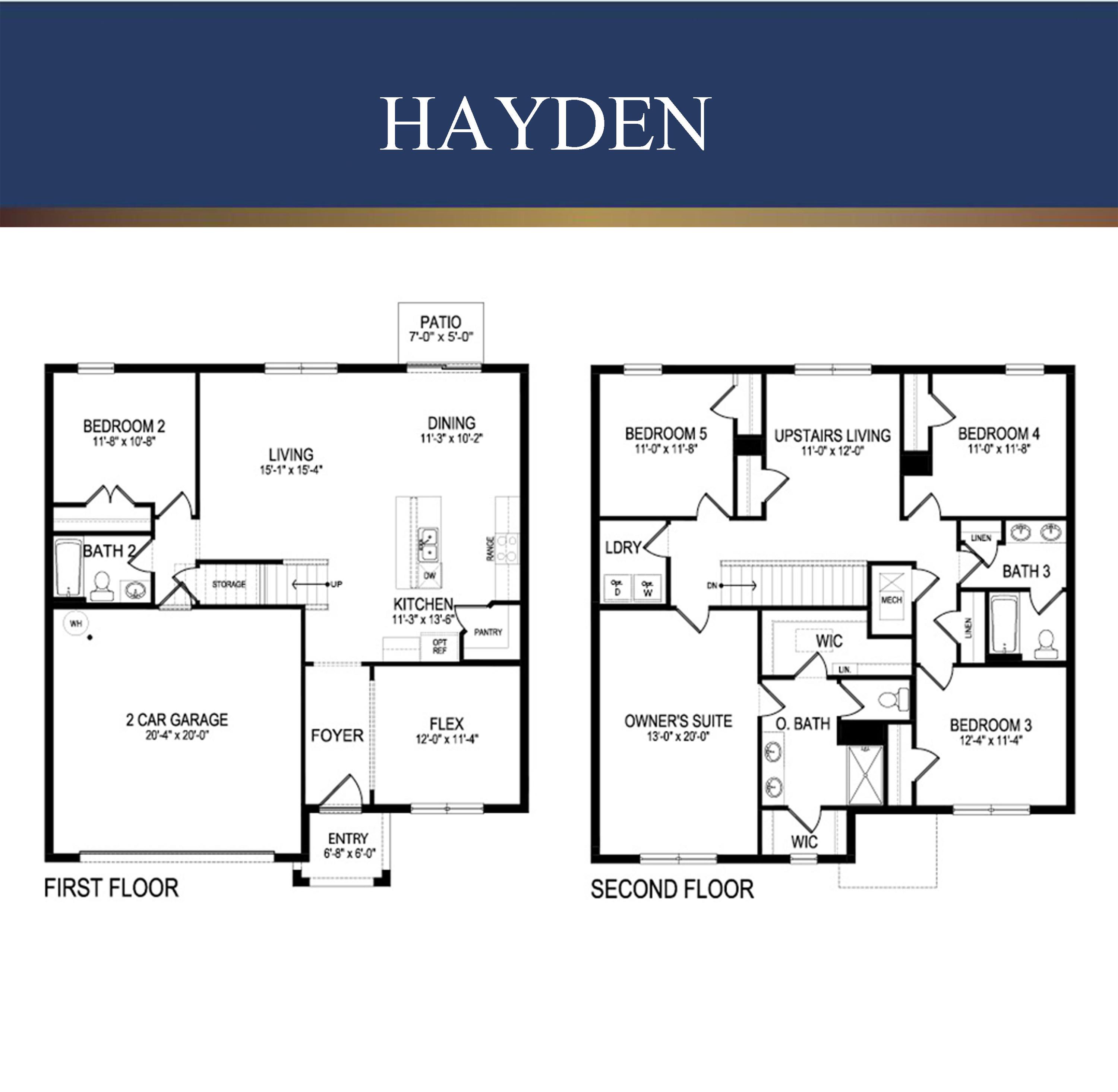 Hayden floor plan